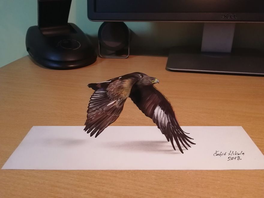 Artista cria desenhos 3D tão realistas que confundem a mente - Fotos - R7  Hora 7