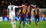 Messi marcou contra o Chelsea e empatou o jogo pela Liga dos Campeões