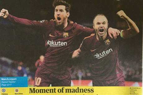 The Guardian, gol de Messi, "Momento de Loucura"