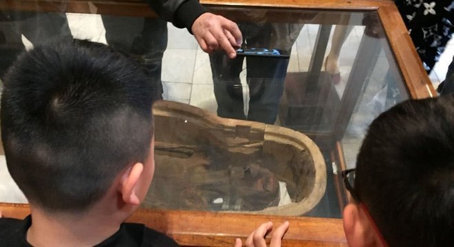 A múmia foi colocada em exibição neste ano no Museu Egípcio do Cairo