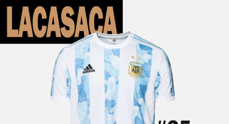 25º lugar: camisa 1 da seleção da Argentina