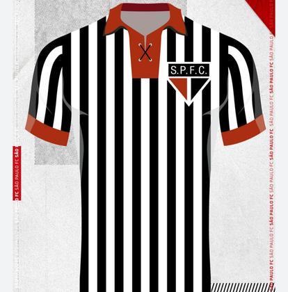 25/08/1940: Similar à camisa inspirada na seleção paulista. Usada pela primeira vez em uma vitória por 3 a 2 contra o Corinthians