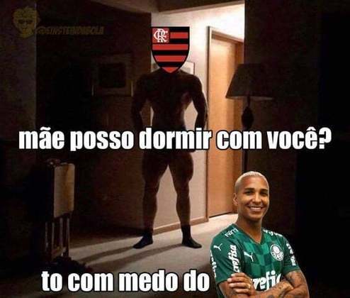 27/11/2021 - Após empate em 1 a 1 no tempo normal, o Flamengo foi vice da Libertadores para o Palmeiras com gol de Deyverson na prorrogação. As zoeiras envolvendo o atacante palmeirense e Andreas Pereira bombaram nas redes sociais.