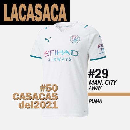 29º lugar: camisa 2 do Manchester City-ING