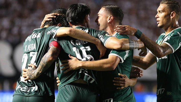 29/5/2022 - Santos 0 x 1 Palmeiras - Vila Belmiro - Brasileirão-2022 - Gol: Gustavo Gómez