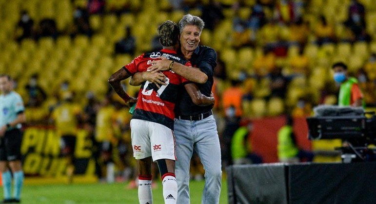 29/9/21 - Barcelona SC 0x2 Flamengo, no Estádio Monumental Banco Pichincha, em Guayaquil, no Equador (semifinal da Libertadores de 2021).