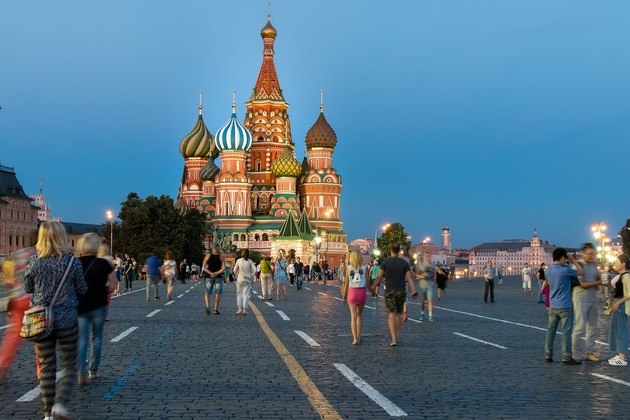 3º) Rússia (Europa/Ásia) - Capital: Moscou - 145 milhões de habitantes 
