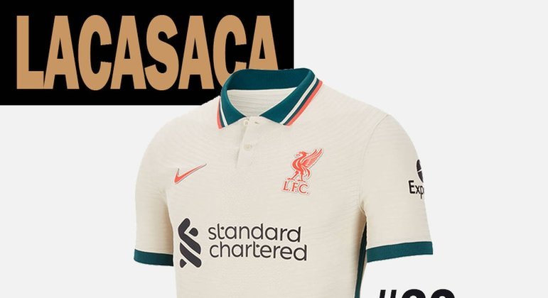 32º lugar: camisa 2 do Liverpool-ING