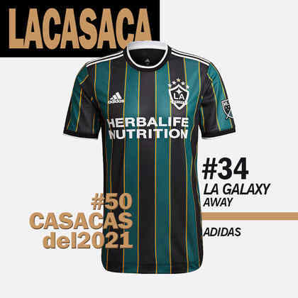 34º lugar: camisa 2 do Los Angeles Galaxy-EUA