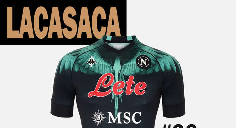 36º lugar: camisa 4 do Napoli-ITA