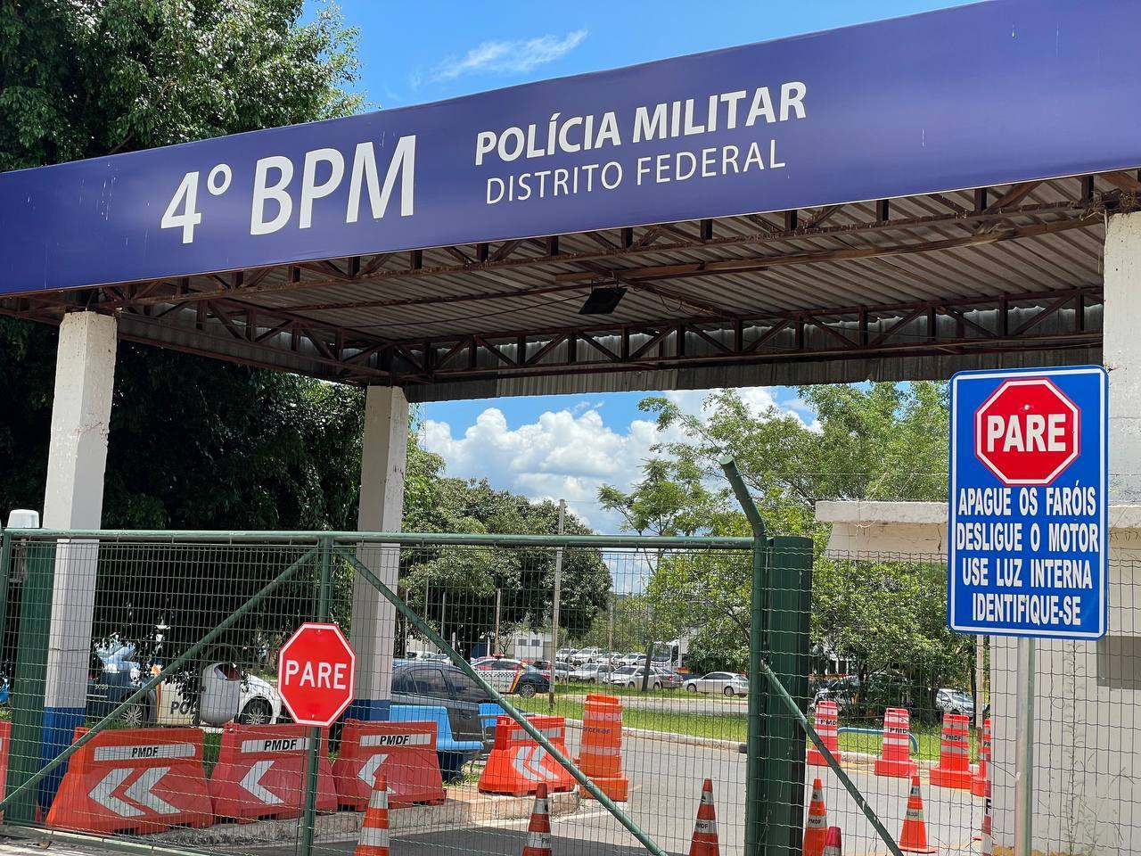 4&ordm; Batalh&atilde;o da Pol&iacute;cia Militar, no Guar&aacute; 2, onde Anderson Torres est&aacute; preso preventivamente