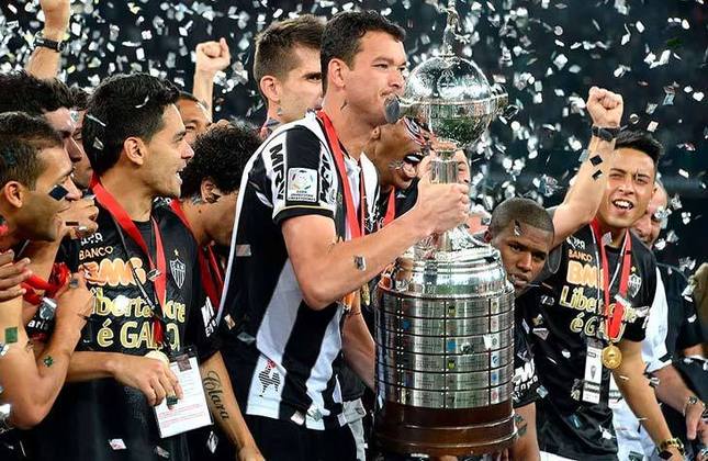 4° colocado - ATLÉTICO-MG (7 decisões) - Uma final de Libertadores: 2013 (campeão) / Uma final de Recopa Sul-Americana: 2014 (campeão) / Três finais de Copa Conmebol: 1992 (campeão), 1995 e 1997 (campeão) / Uma final de Copa Master da Conmebol: 1996 / Uma final de Copa de Ouro Nicolás Leoz: 1993.
