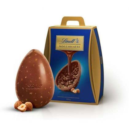 4º) Lindt: Considerada uma das melhores marcas de chocolate do mundo, a suíça Lindt oferece o ovo da linha “Nocciolatte”, de apenas 350g, por R$159,90.
