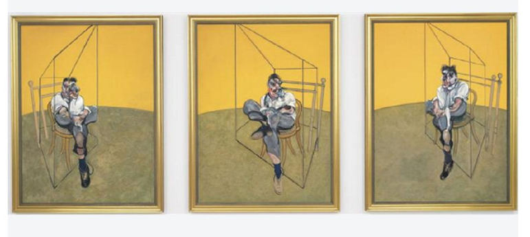 4º lugar: Three Studies of Lucian Freud - Pintor:  Francis Bacon - Produzido: 1960 - Preço: 142 milhões de dólares em novembro de 2013.