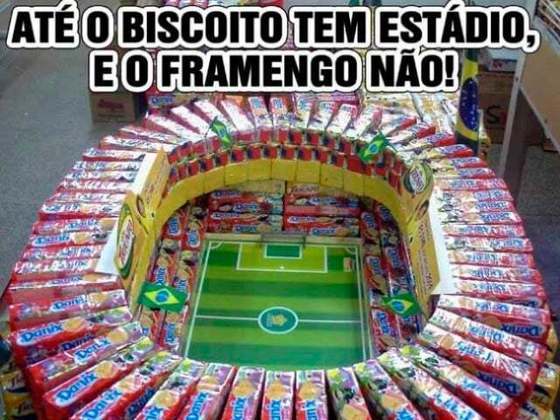 4) O Flamengo é alvo dos rivais por não ter estádio próprio.