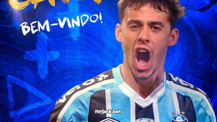 4ª posição: Felipe Carballo, 26 anos - Posição: meio-campista - Nacionalidade: uruguaio - Contratado do Nacional (Uruguai) pelo Grêmio - Valor da transferência: 3,7 milhões de euros (R$ 20,5 milhões)