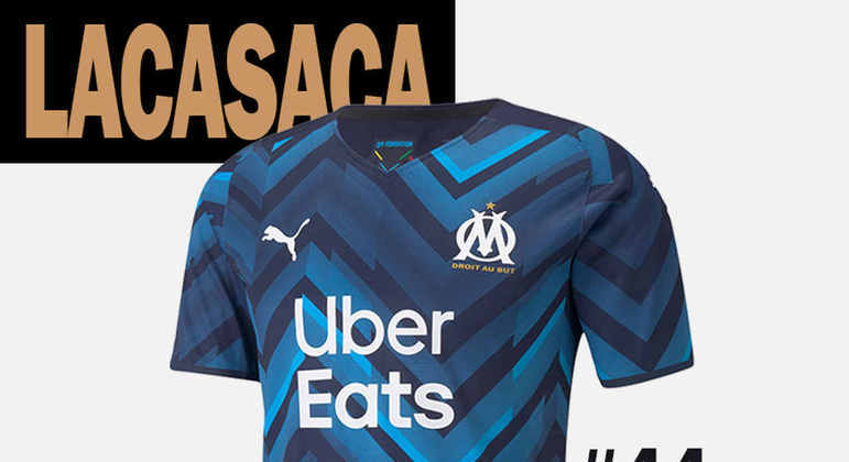 44º lugar: camisa 2 do Olympique de Marseille-FRA