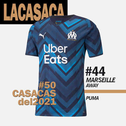 44º lugar: camisa 2 do Olympique de Marseille-FRA