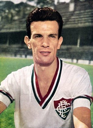 6º - Telê Santana (163 gols) - O Fio de Esperança é um dos maiores ídolos da história do Fluminense. Vestiu a camisa tricolor em 558 jogos e foi multicampeão, com destaque para os títulos cariocas de 1951 e 1959 e Rio-São Paulo de 1957 e 1960.