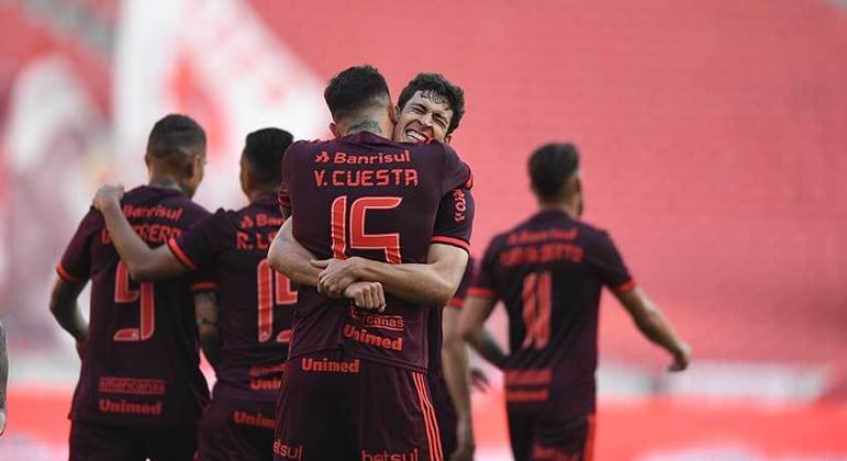 7° colocado - INTERNACIONAL (32 pontos) - 21 jogos - Título: 0,61% - G6: 44,8% - Rebaixamento: 0,7%