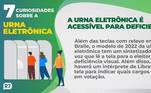 A urna eletrônica é acessível para deficientes