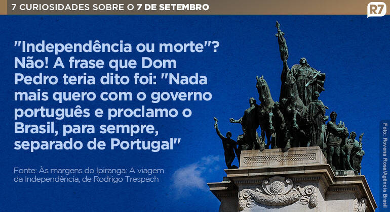 O relato é do padre Belchior Pinheiro Ferreira, testemunha ocular do Grito do Ipiranga. Segundo a narrativa, após Dom Pedro declarar a independência, os homens que estavam com ele responderam: 