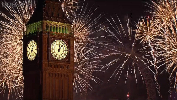 #7- Embora seja conhecido principalmente por seu sino e pela torre, o Big Ben desempenha um papel significativo também nas celebrações de Ano Novo no Reino Unido. 