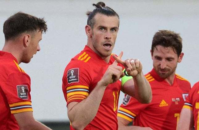 7º) Gareth Bale - atacante - seleção galesa - 33 anos de idade - Quantidade de seguidores no Instagram: 48 milhões