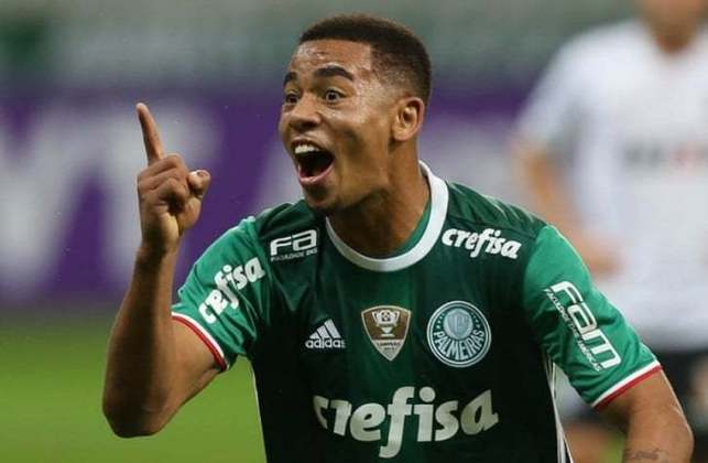 7º lugar - Gabriel Jesus: do Palmeiras para o Manchester City-ING, por 32,7 milhões de euros.