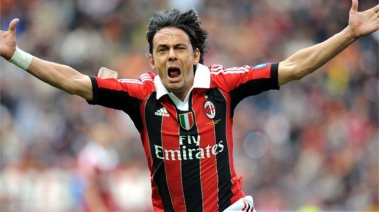 8º Filippo Inzaghi (Juventus e Milan) - 50 gols (Foto: Reprodução)