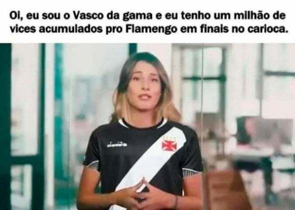 8) O Vasco pegou fama de ser sempre vice, principalmente para o Flamengo, e convive com a provocação até hoje.