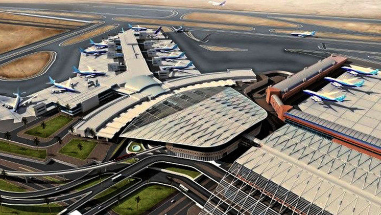9° Aeroporto Internacional do Cairo – Egito - Inaugurado em 1945, tem 36 km² e fica a 22 km do centro da capital Cairo. Opera voos nacionais e internacionais para destinos na África, Oriente Médio, Europa, Ásia e América do Norte. 