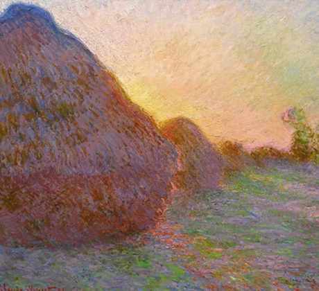 9º lugar:  Meules - Pintor: Claude Monet - Produzido: entre 1880 e 1891 - Preço: 110 milhões e 700 mil dólares em maio de 2019.