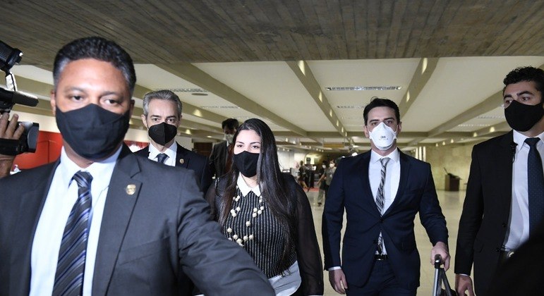 A advogada Bruna Morato chega ao Senado Federal para depor na CPI da Covid