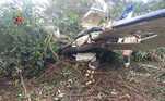 Avião cai na fazenda do ex-piloto Nelson Piquet