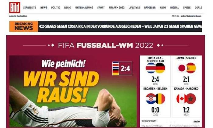 A Alemanha e a Bélgica foram eliminadas da Copa do Mundo! Nesta quinta-feira (01), os carrascos do Brasil nas últimas duas Copas não passaram de fase. Além disso, as surpreendentes lideranças de Marrocos e Japão, em seus respectivos grupos, agitaram este dia. O jornal alemão 