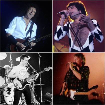 A Banda Queen foi fundada em 1970 com Brian May na guitarra, Taylor na bateria, John Deacon no baixo e Freddie Mercury como vocalista. May e Taylor também faziam vocais. 