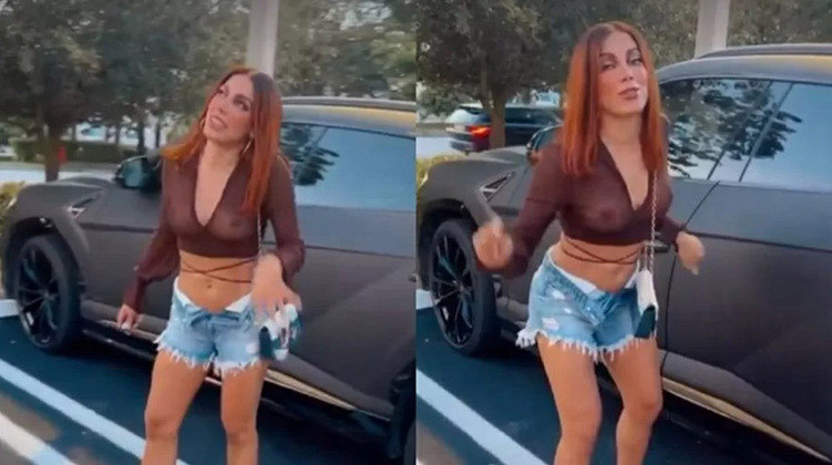 A caminho do show, a Poderosa foi flagrada e fotografada com a roupa, do lado de fora de um carro. Depois, ela mesma compartilhou alguns dos cliques em suas redes sociais. 