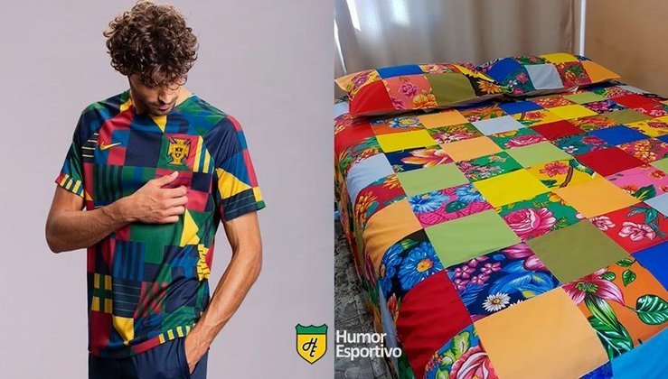 A camisa pré-jogo de Portugal para Copa do Mundo rendeu brincadeiras que envolvem Romero Britto, Lego e muito mais