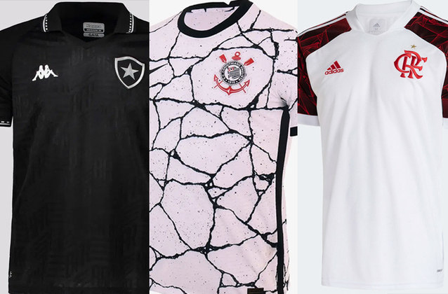A camisa reserva do Botafogo ficou em 33º lugar. Outra vestimenta 