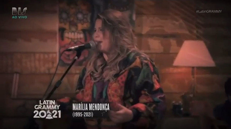 A cantora Marília Mendonça, falecida há duas semanas, competiu na categoria melhor Álbum de Música Sertaneja, com 
