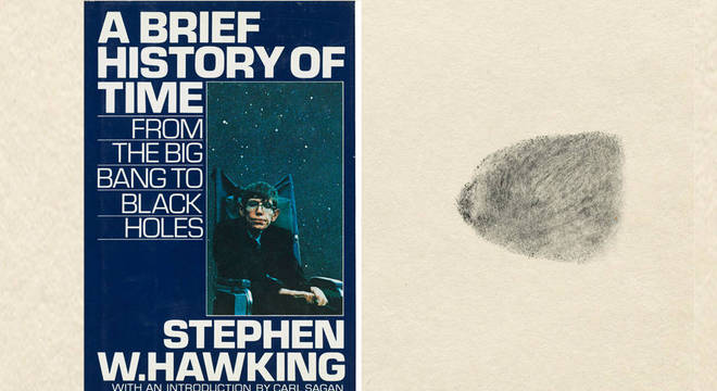 Uma cópia do best-seller de Hawking, 'Uma breve história do tempo', a ser leiloada traz uma impressão digital dele