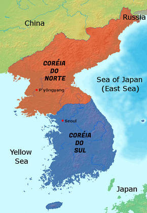 A Coreia do Sul é um país da Ásia Oriental que conquistou a independência do Império do Japão em 1919. Na época, era apenas Coreia, sem divisão regional. 