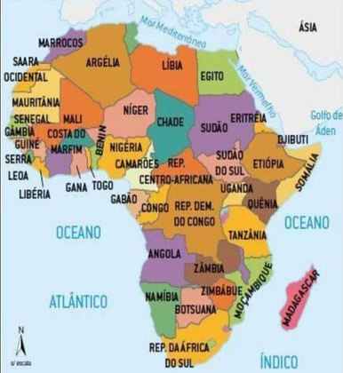A Etiópia fica no Leste da África, perto do Mar Vermelho. Faz fronteira com Eritreia, Djibuti e Somália. 