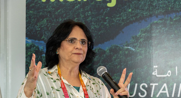 Ex-ministra Damares Alves (Republicanos) e senadora eleita pelo Distrito Federal