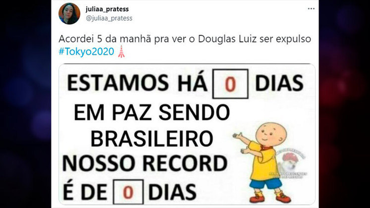 A expulsão de Douglas Luiz logo no início do jogo contra a Costa do Marfim frustrou os brasileiros