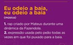 Uma palavra com quatro letras costuma tirar o sono dos peões na sede: B - A - I - A. Para alguns participantes, como Lidi, Mateus e Stéfani a indicação é motivo de bastante desentendimento e mágoa. O ator até tentou amenizar a sua revolta criando o hit Eu odeio a baia, eu odeio a baia durante uma das atividades