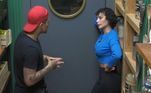 Papo retoNão são apenas momentos de emoção que Aline protagoniza na despensa. A peoa usou o ambiente para ter uma conversa séria com MC Gui, já que estava chateada com o afastamento do peão. Ele tentou se explicar ao dizer que não conseguia ficar nos mesmos ambientes que Rico e Dayane - antes de virar aliado da peoa -, mas a atriz rebateu os argumentos e foi dada a largada para a discussão 