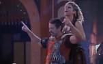 O espaço também ferveu com Bia, Iran, Kerline, Pelé, Babi e Ruivinha ao som de Empire State Of Mind, canção de Alicia Keys e Jay-Z. Os peões agitaram bastante, cantando e dançando muito