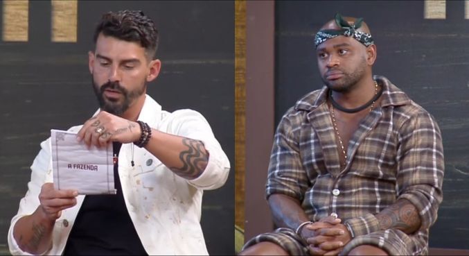 Cezar Black e Radamés Furlan estão eliminados em A Fazenda 15. Confira a  porcentagem da votação no R7